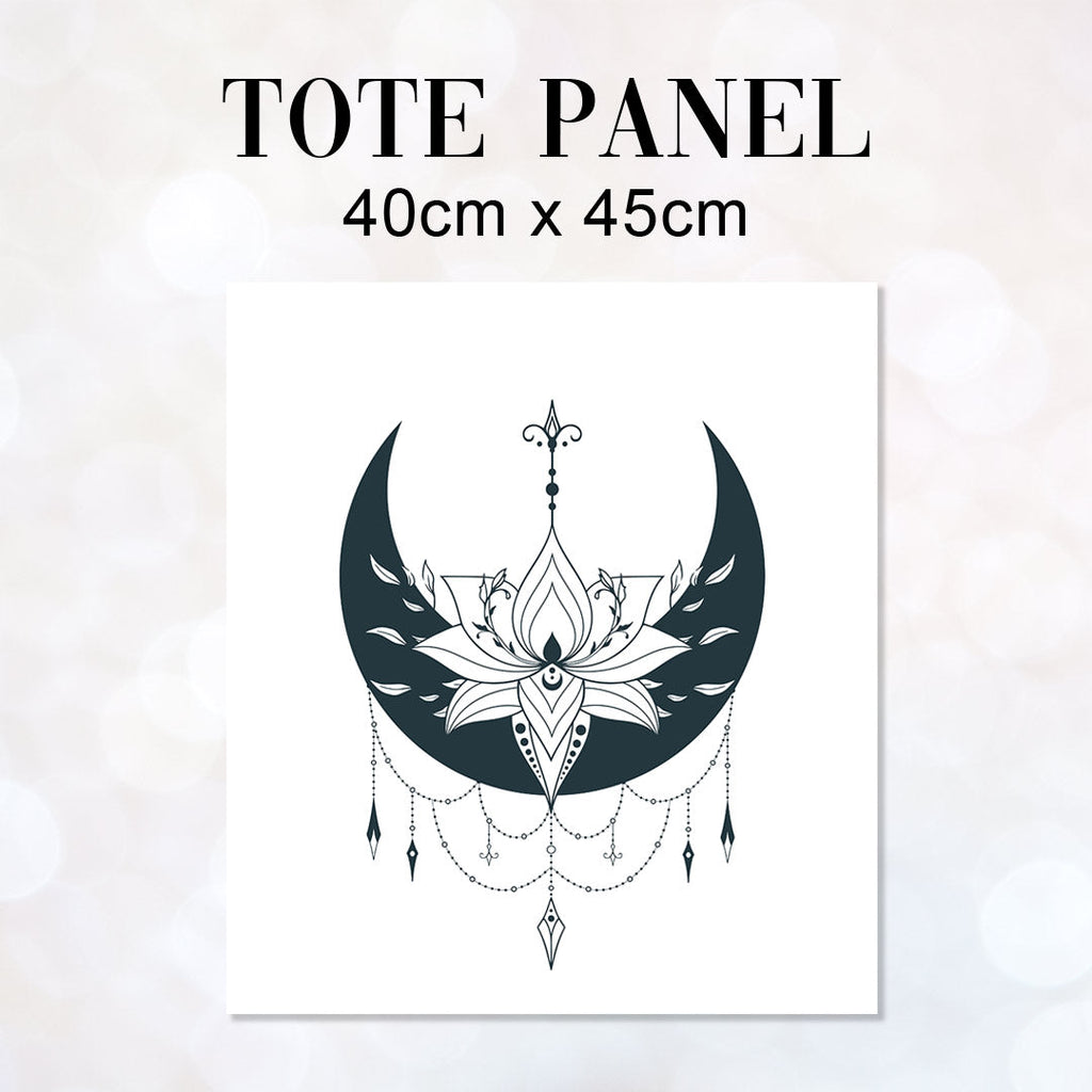 TOTE Floral Moon TP-36 Fabric Bag Panel