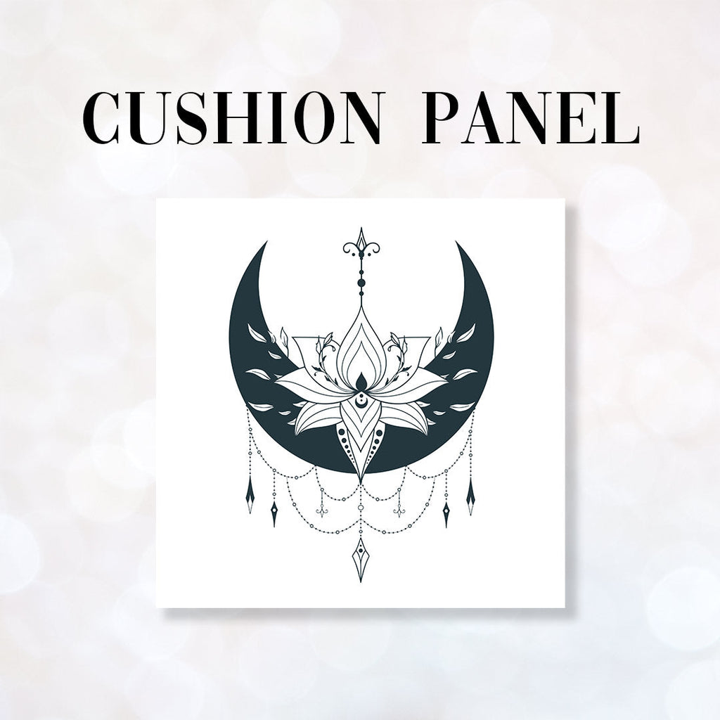 CUSHION Fabric Panel Floral Moon CP-36