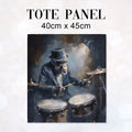TOTE Chimpanzee Drummer Fabric Bag Panel TP-363