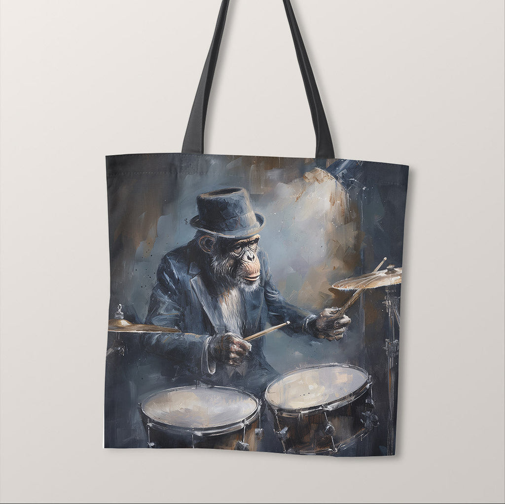 TOTE Chimpanzee Drummer Fabric Bag Panel TP-363