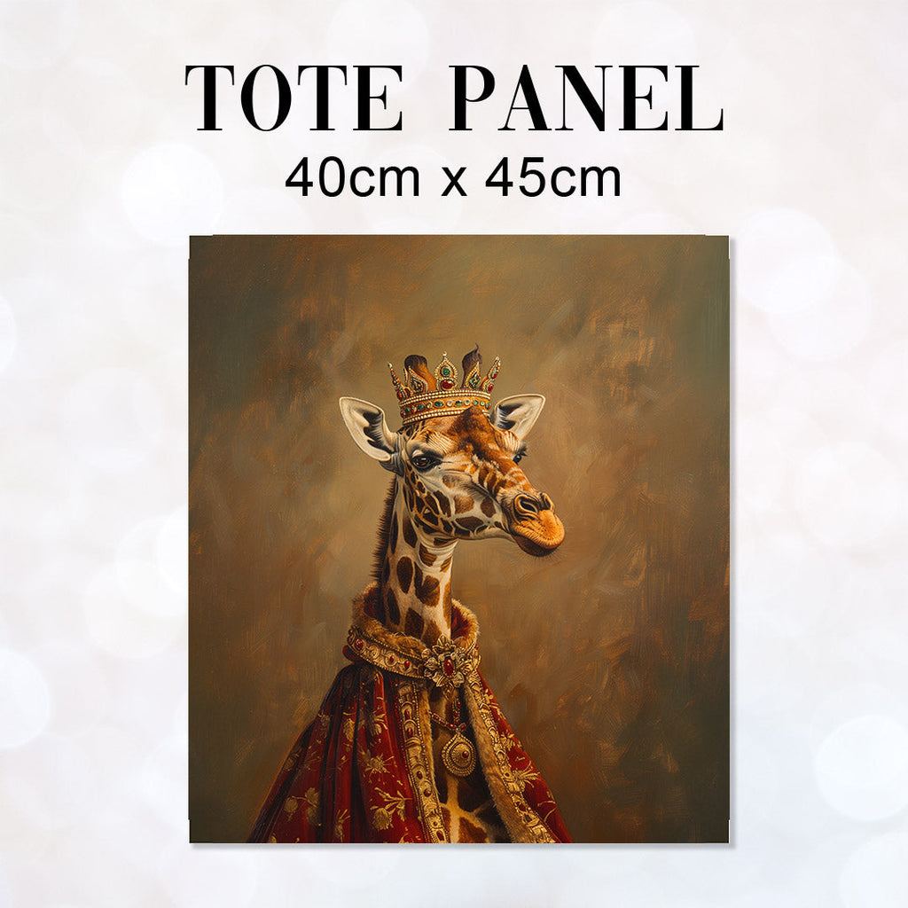 TOTE Regal Giraffe Fabric Bag Panel TP-367