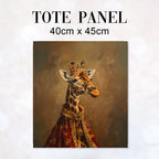 TOTE Regal Giraffe Fabric Bag Panel TP-367