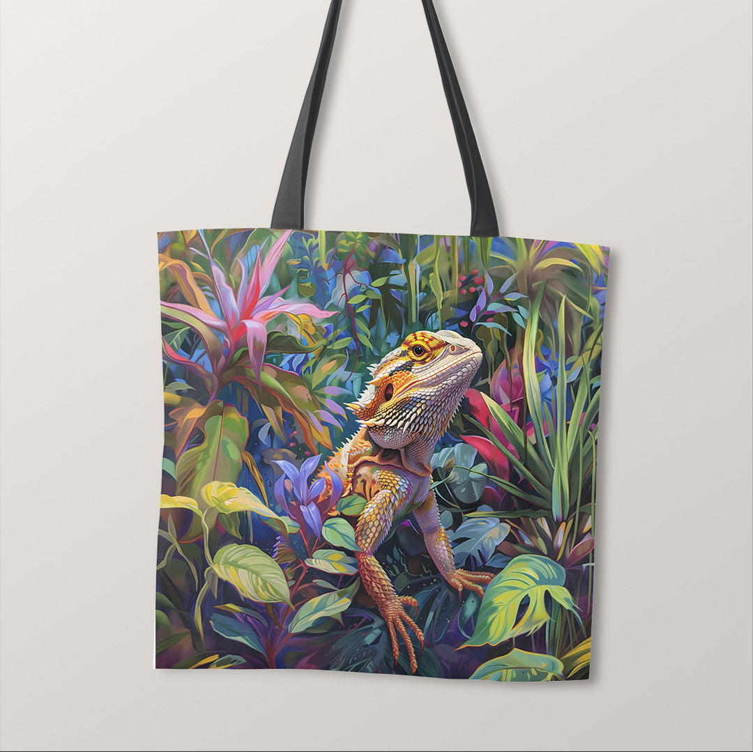TOTE Bearded Dragon Fabric Bag Panel TP-375