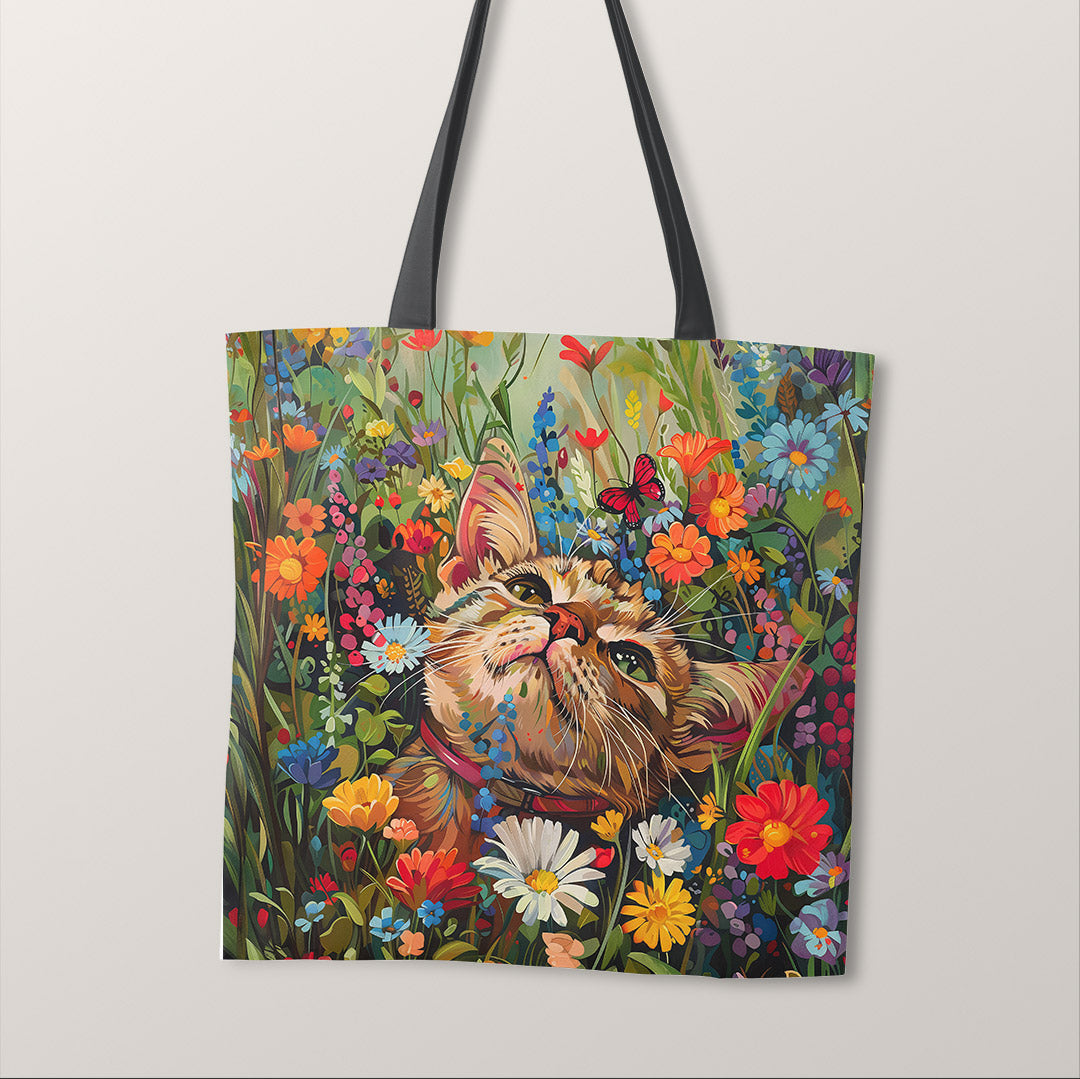 TOTE Catching Butterflies Fabric Bag Panel TP-377