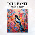 TOTE Floral Magpie TP-38 Fabric Bag Panel