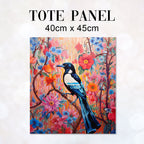TOTE Floral Magpie TP-38 Fabric Bag Panel