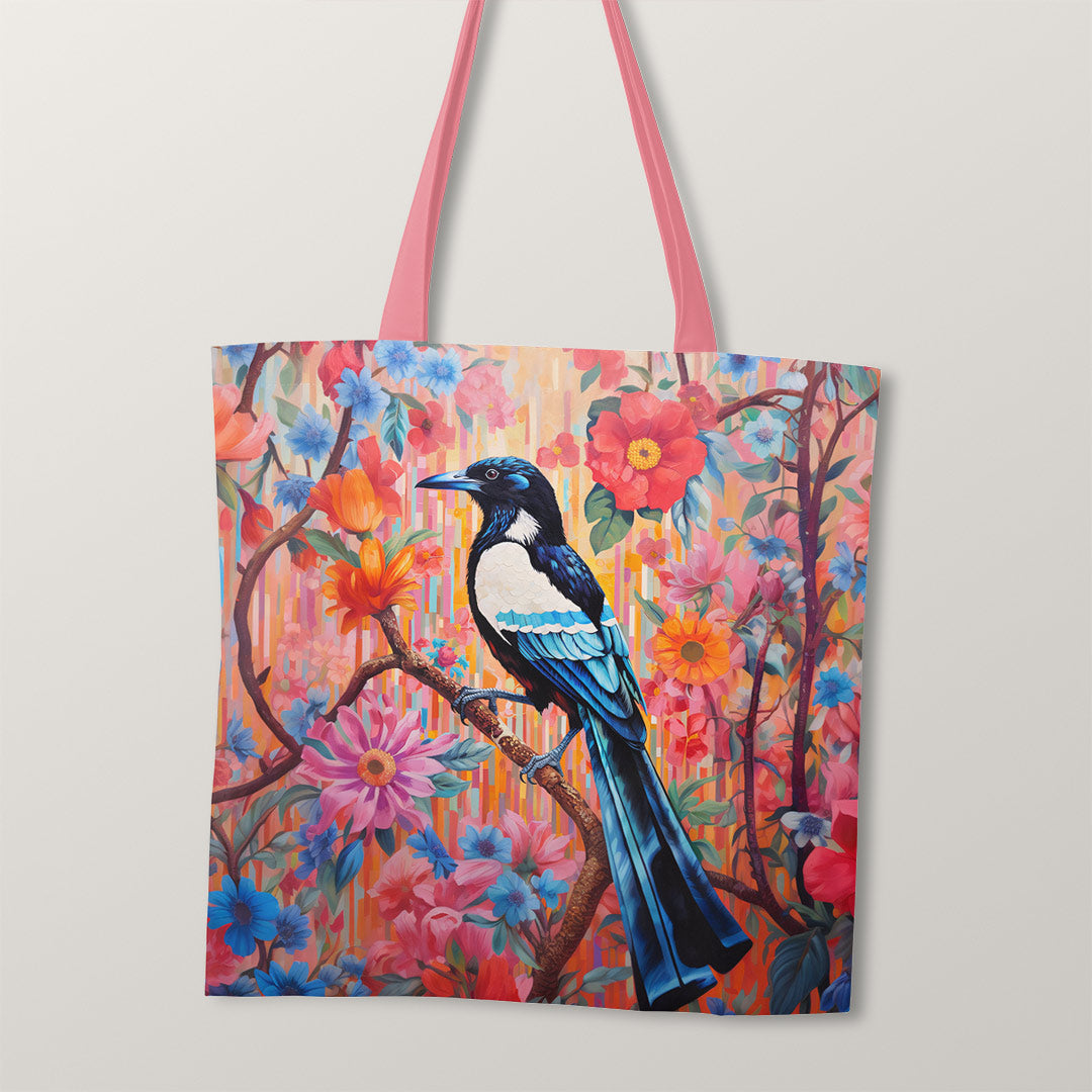 TOTE Floral Magpie TP-38 Fabric Bag Panel