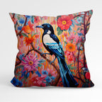 CUSHION Fabric Panel Floral Magpie CP-38