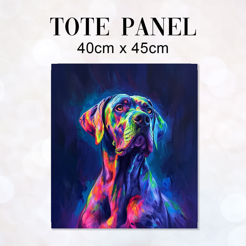 TOTE Dane Dog on Navy Fabric Bag Panel TP-384