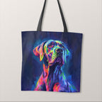 TOTE Dane Dog on Navy Fabric Bag Panel TP-384