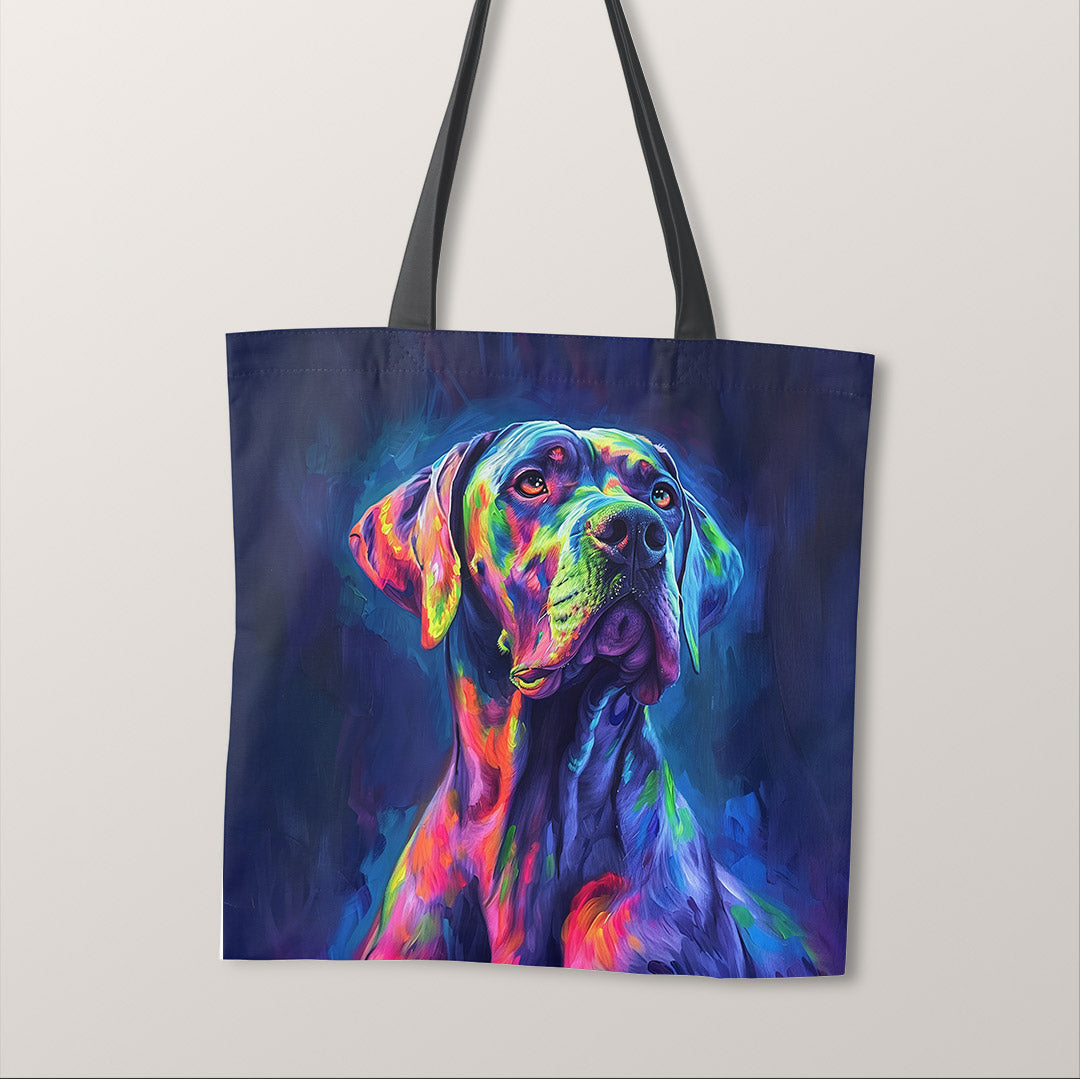 TOTE Dane Dog on Navy Fabric Bag Panel TP-384