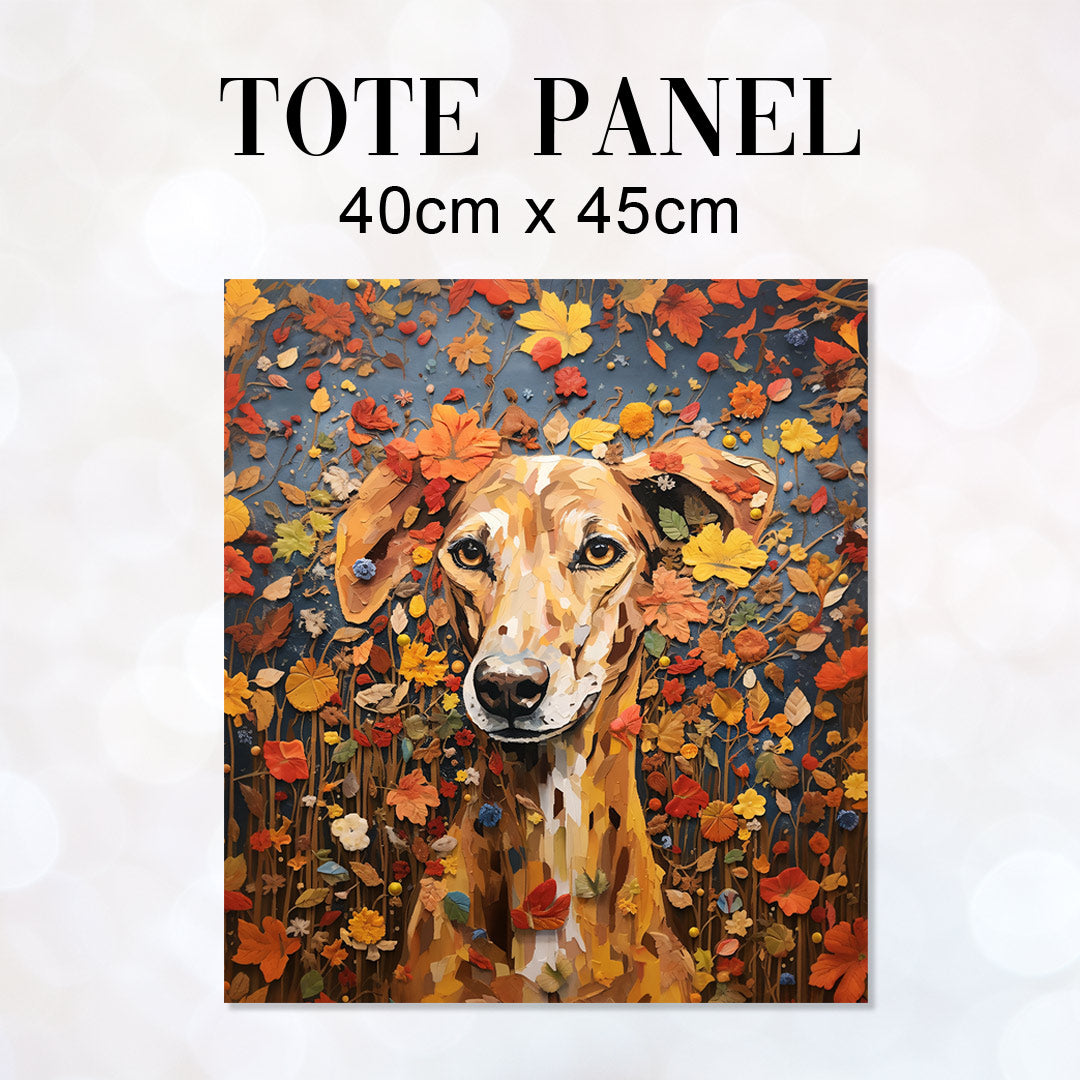 TOTE Floral Greyhound TP-39 Fabric Bag Panel