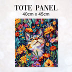 TOTE Garden Cat Fabric Bag Panel TP-394