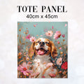 TOTE Happy Beagle Fabric Bag Panel TP-396