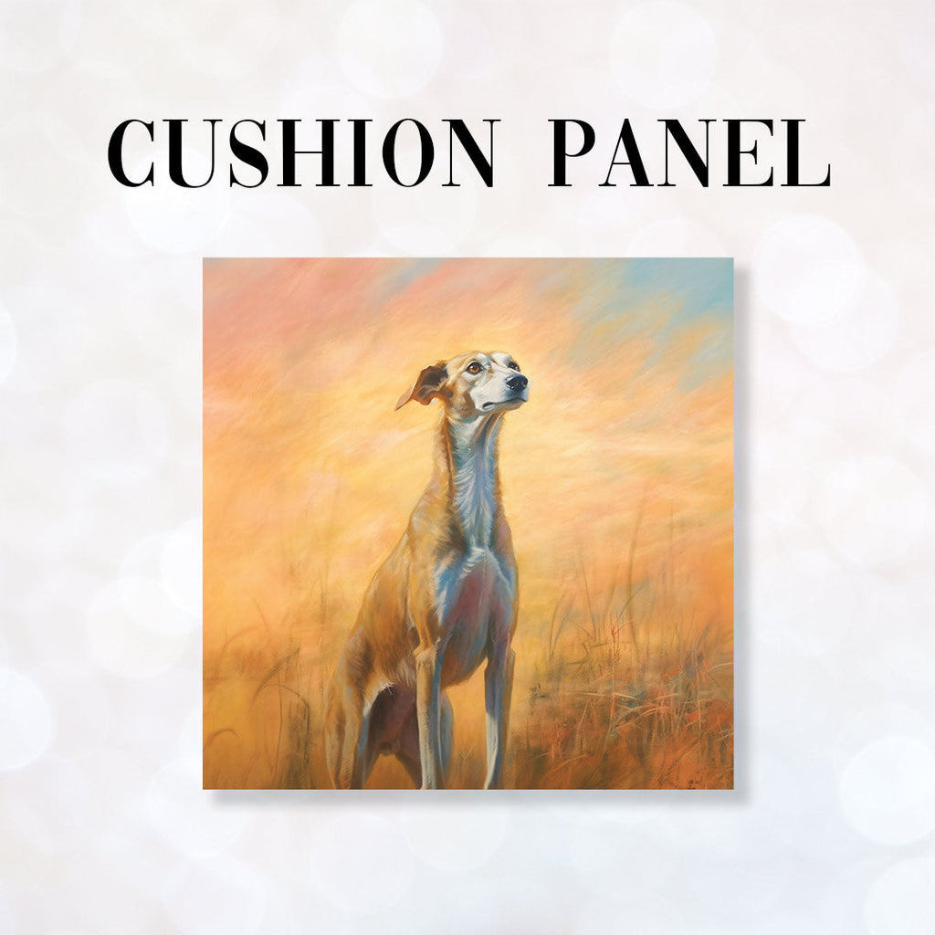 CUSHION Fabric Panel Sunset Greyhound CP-4