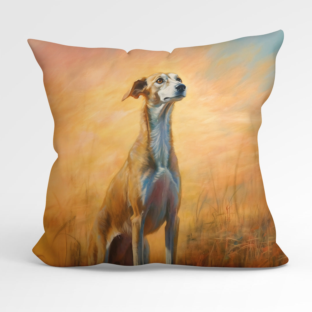 CUSHION Fabric Panel Sunset Greyhound CP-4