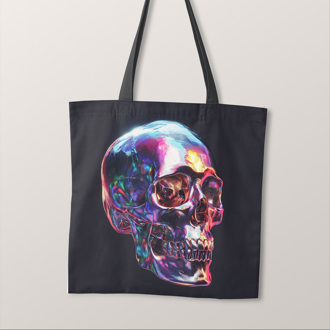 TOTE Metallic Skull Fabric Bag Panel TP-400