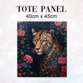TOTE Night Rose Leopard Fabric Bag Panel TP-405
