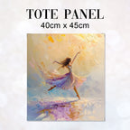 TOTE Pastel Ballet Dancer Fabric Bag Panel TP-407