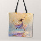 TOTE Pastel Ballet Dancer Fabric Bag Panel TP-407