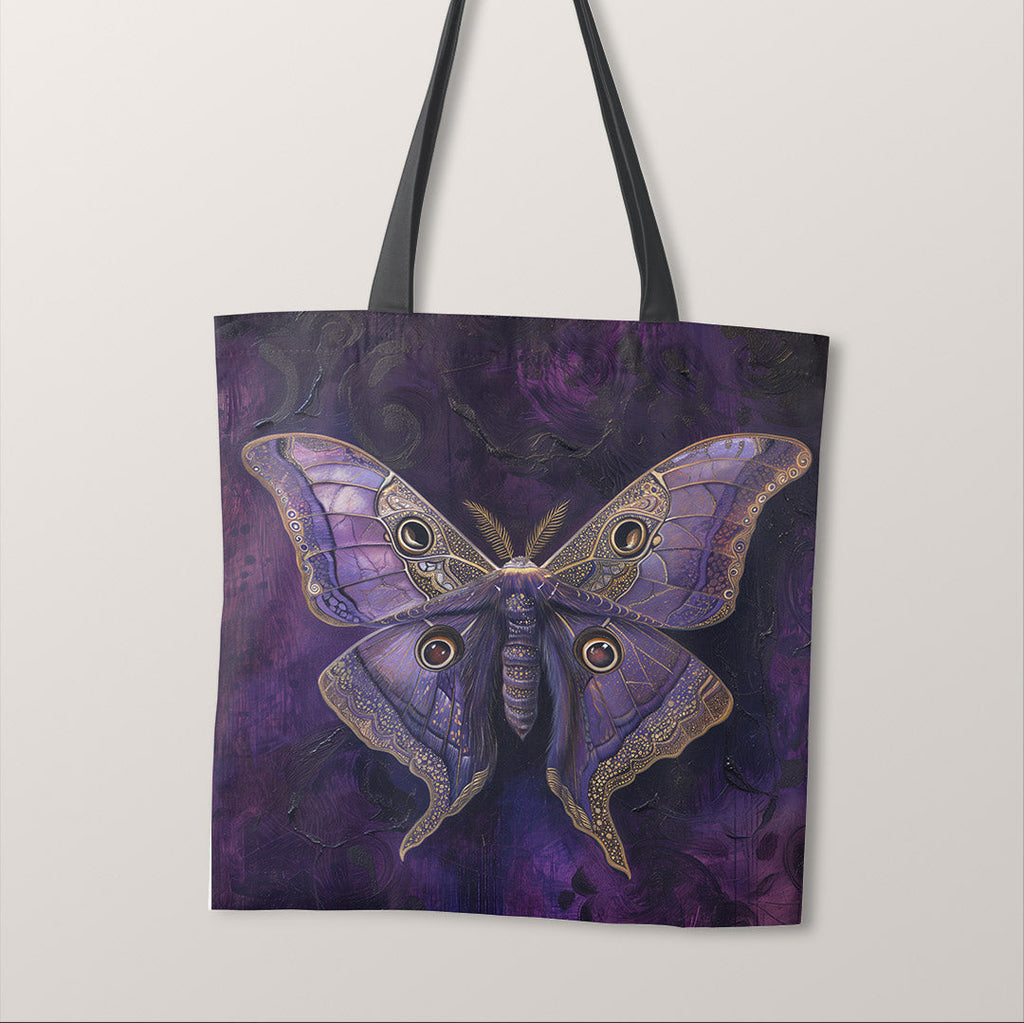 TOTE Purple Moth Fabric Bag Panel TP-408