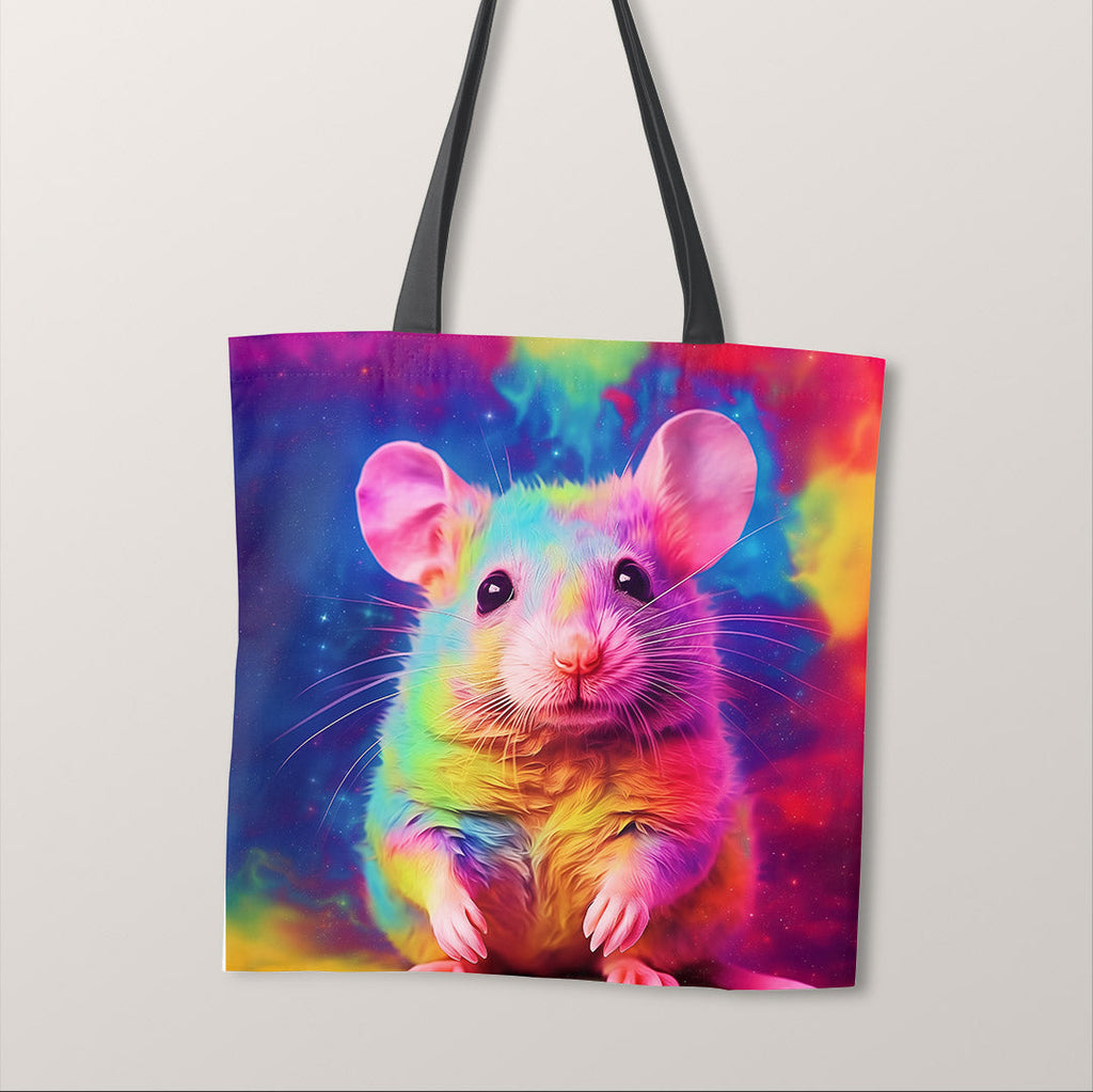 TOTE Rainbow Galaxy Rat Fabric Bag Panel TP-409