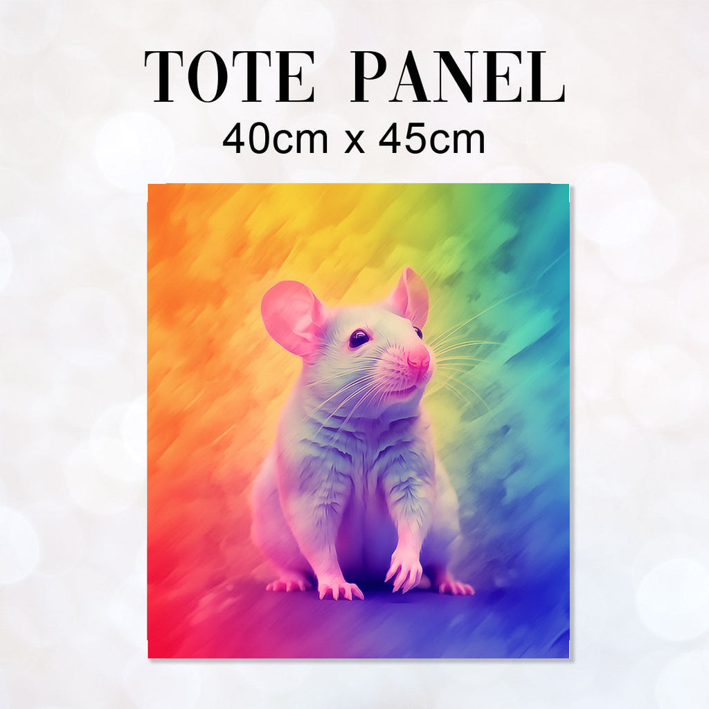 TOTE Rainbow Rat Fabric Bag Panel TP-410
