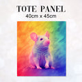 TOTE Rainbow Rat Fabric Bag Panel TP-410