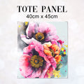 TOTE Shabby Chic Flowers 1 Fabric Bag Panel TP-415