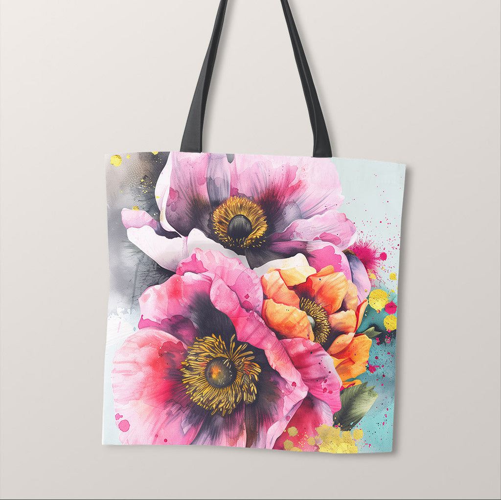 TOTE Shabby Chic Flowers 1 Fabric Bag Panel TP-415