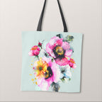TOTE Shabby Chic Flowers 2 Fabric Bag Panel TP-417
