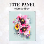 TOTE Shabby Chic Flowers 4 Fabric Bag Panel TP-419