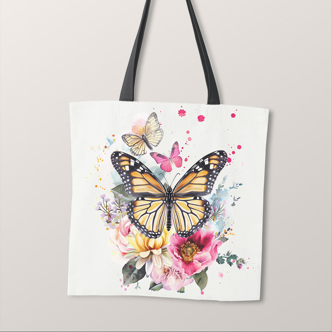 TOTE Monarch Butterfly Fabric Bag Panel TP-423