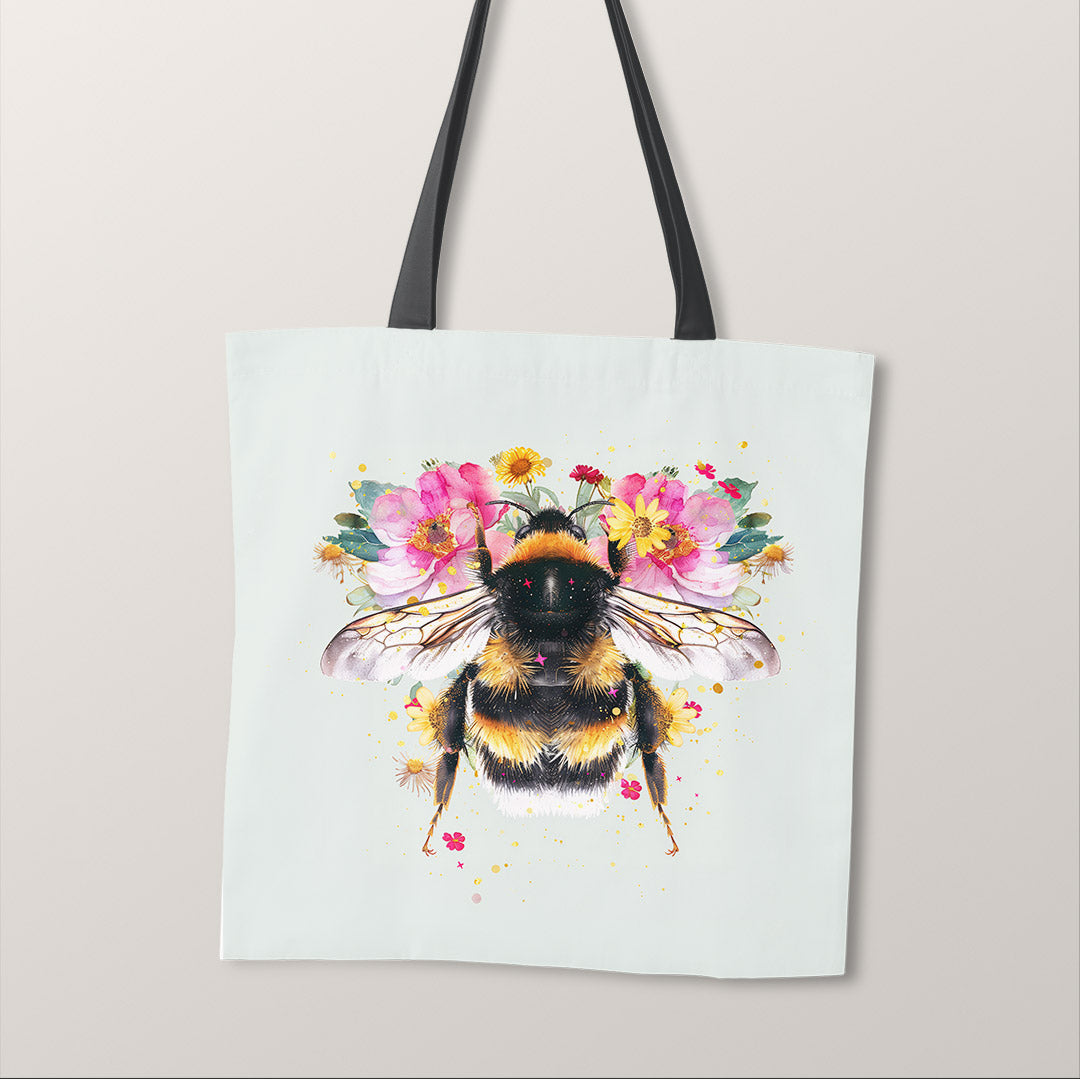 TOTE Floral Bee Fabric Bag Panel TP-425