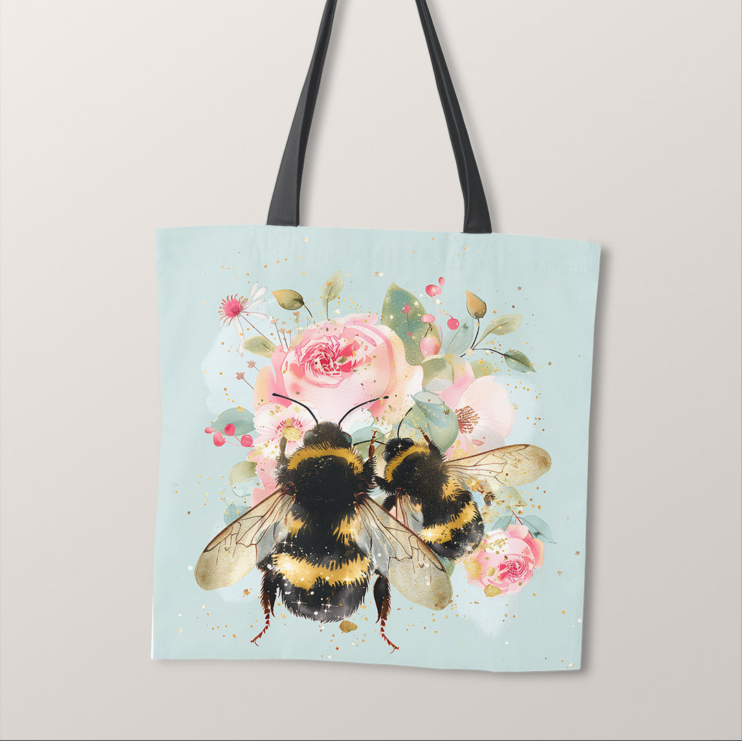 TOTE Shabby Chic Bees Fabric Bag Panel TP-428