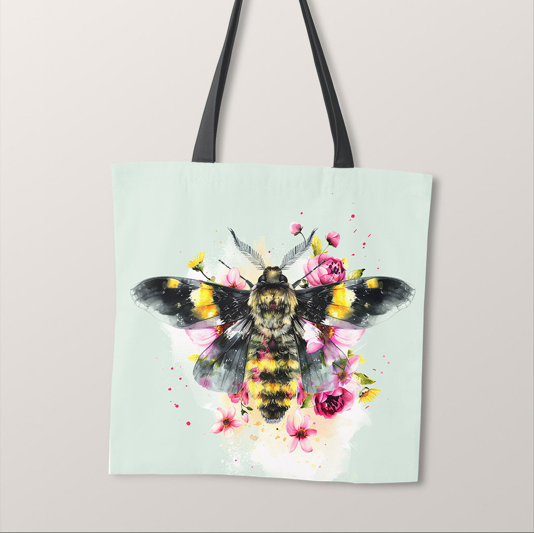 TOTE Shabby Chic Moth Fabric Bag Panel TP-429