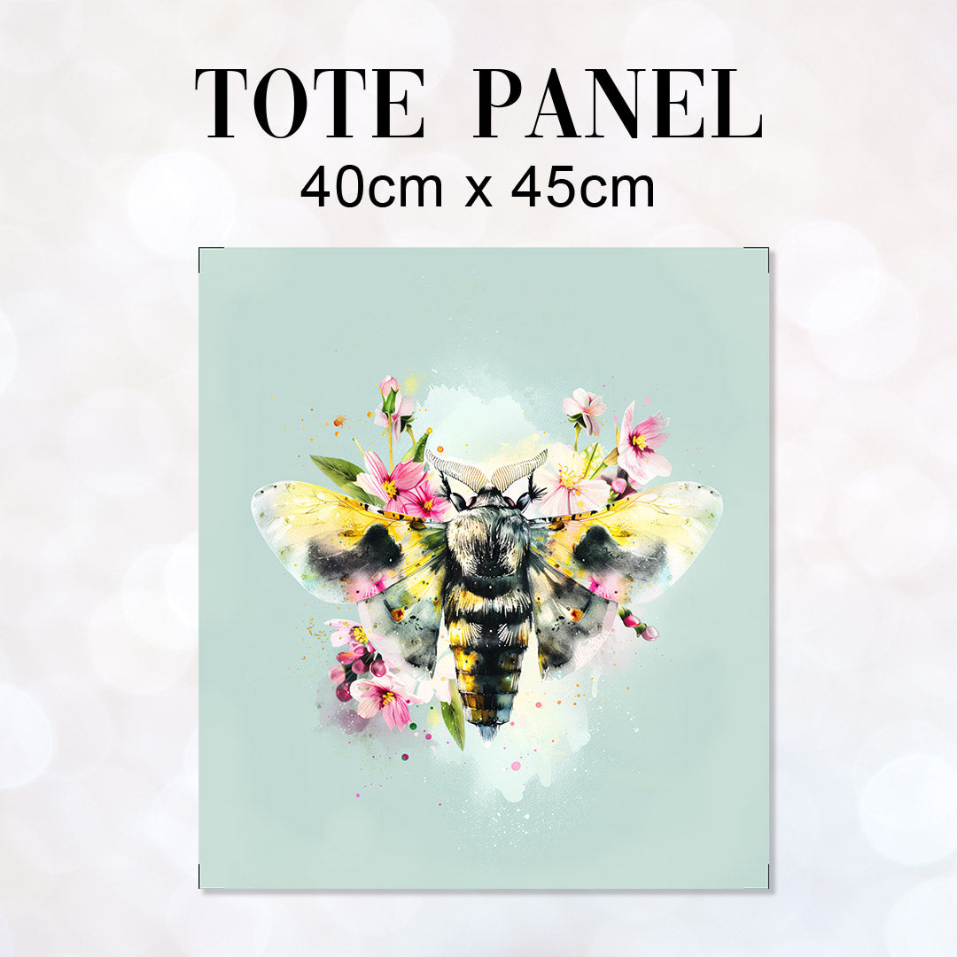 TOTE Floral Moth Fabric Bag Panel TP-430