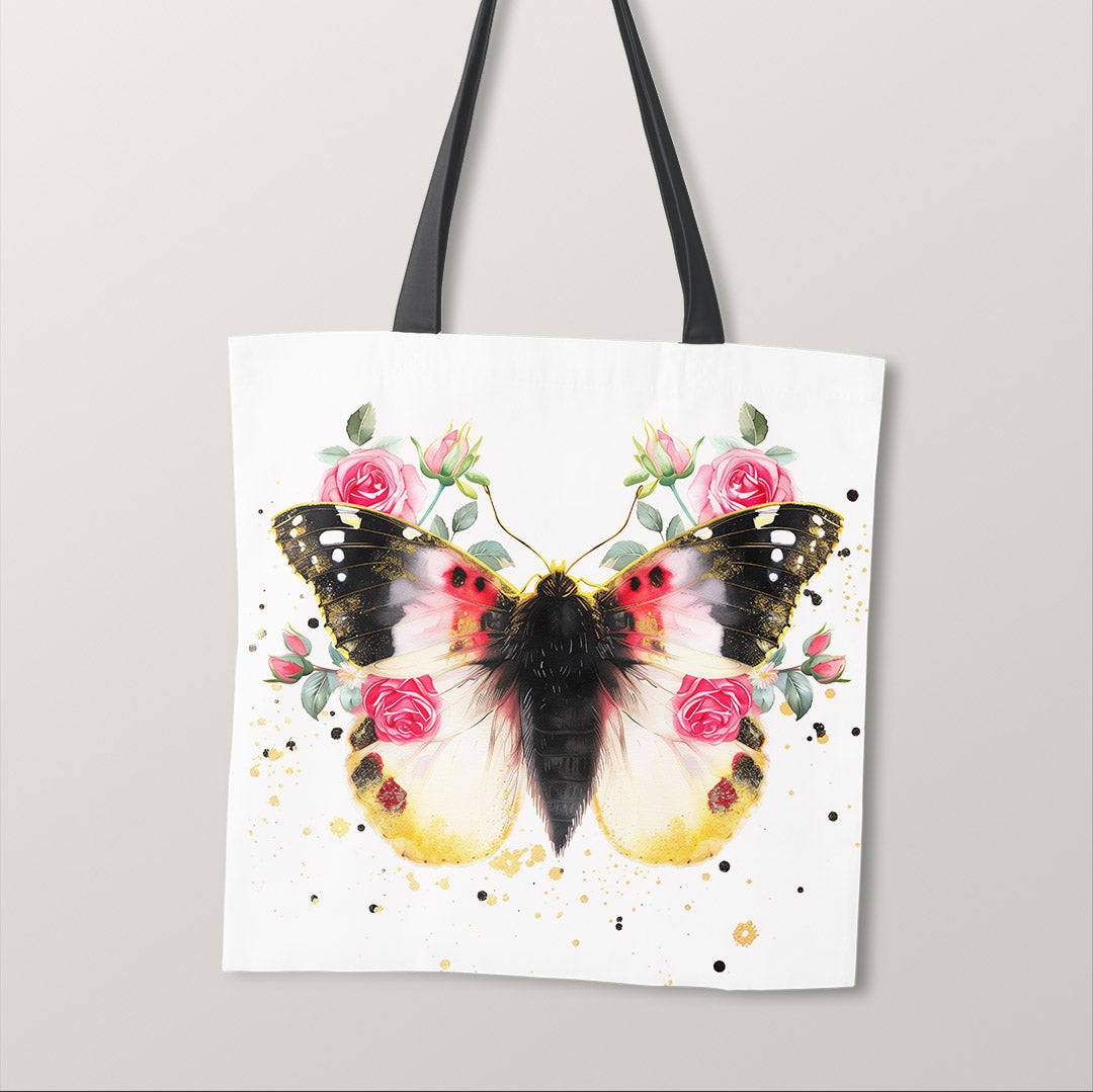 TOTE Butterfly White Fabric Bag Panel TP-431