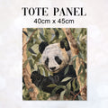 TOTE Quilted Panda Fabric Bag Panel TP-432