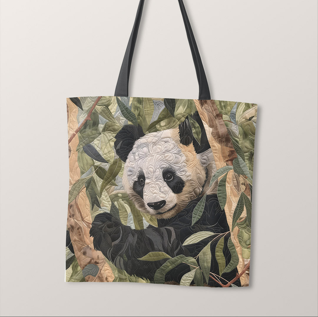 TOTE Quilted Panda Fabric Bag Panel TP-432