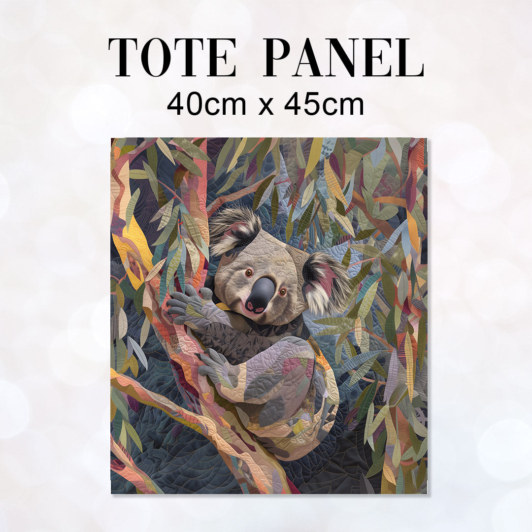 TOTE Quilted Koala Fabric Bag Panel TP-442