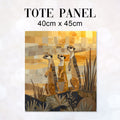 TOTE Quilted Meerkats Fabric Bag Panel TP-448