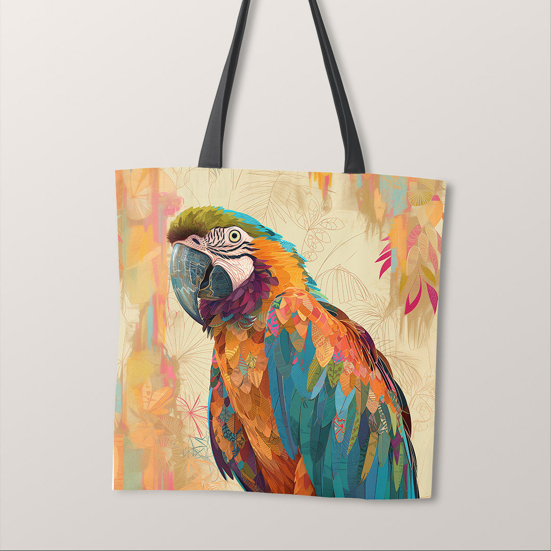 TOTE Colourful Parrot Fabric Bag Panel TP-452