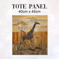 TOTE Quilted Giraffe Fabric Bag Panel TP-454