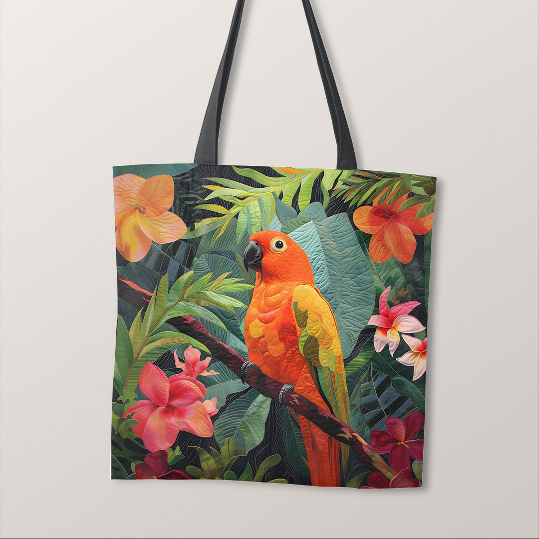 TOTE Tropical Parrot Fabric Bag Panel TP-458