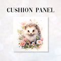 CUSHION Fabric Panel Cute Watercolour Hedgehog CP-46