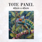 TOTE Quilted Chameleon Fabric Bag Panel TP-460