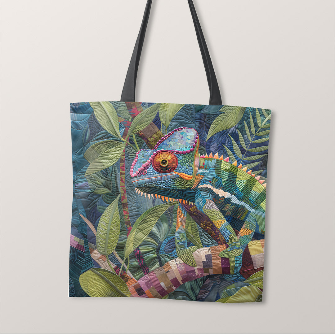 TOTE Quilted Chameleon Fabric Bag Panel TP-460