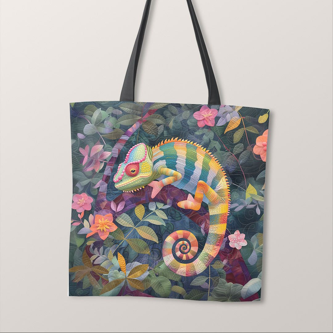 TOTE Quilted Chameleon 2 Fabric Bag Panel TP-462