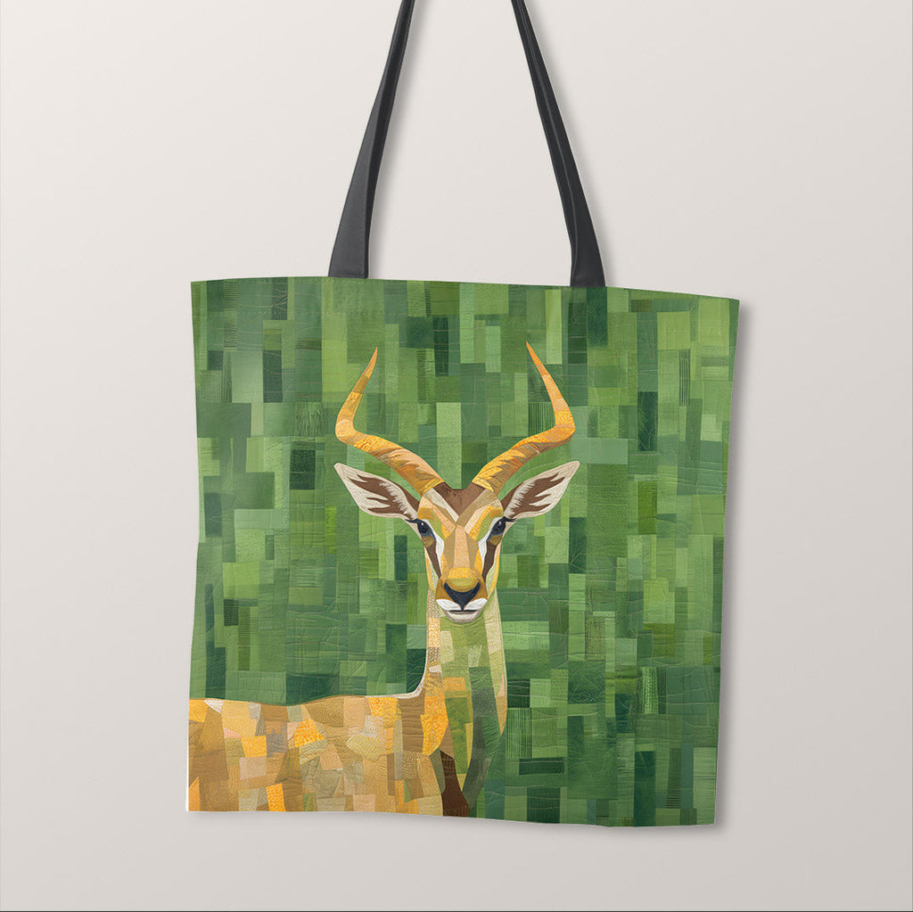 TOTE Quilted Gazelle Fabric Bag Panel TP-463